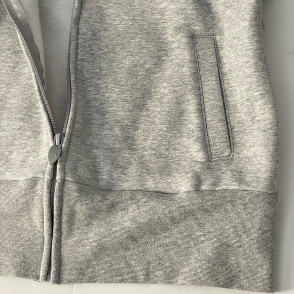 Adidas University Of Ontario Heather Gray Sweatshirt Hoodie Sz M - Picture 7 of 8